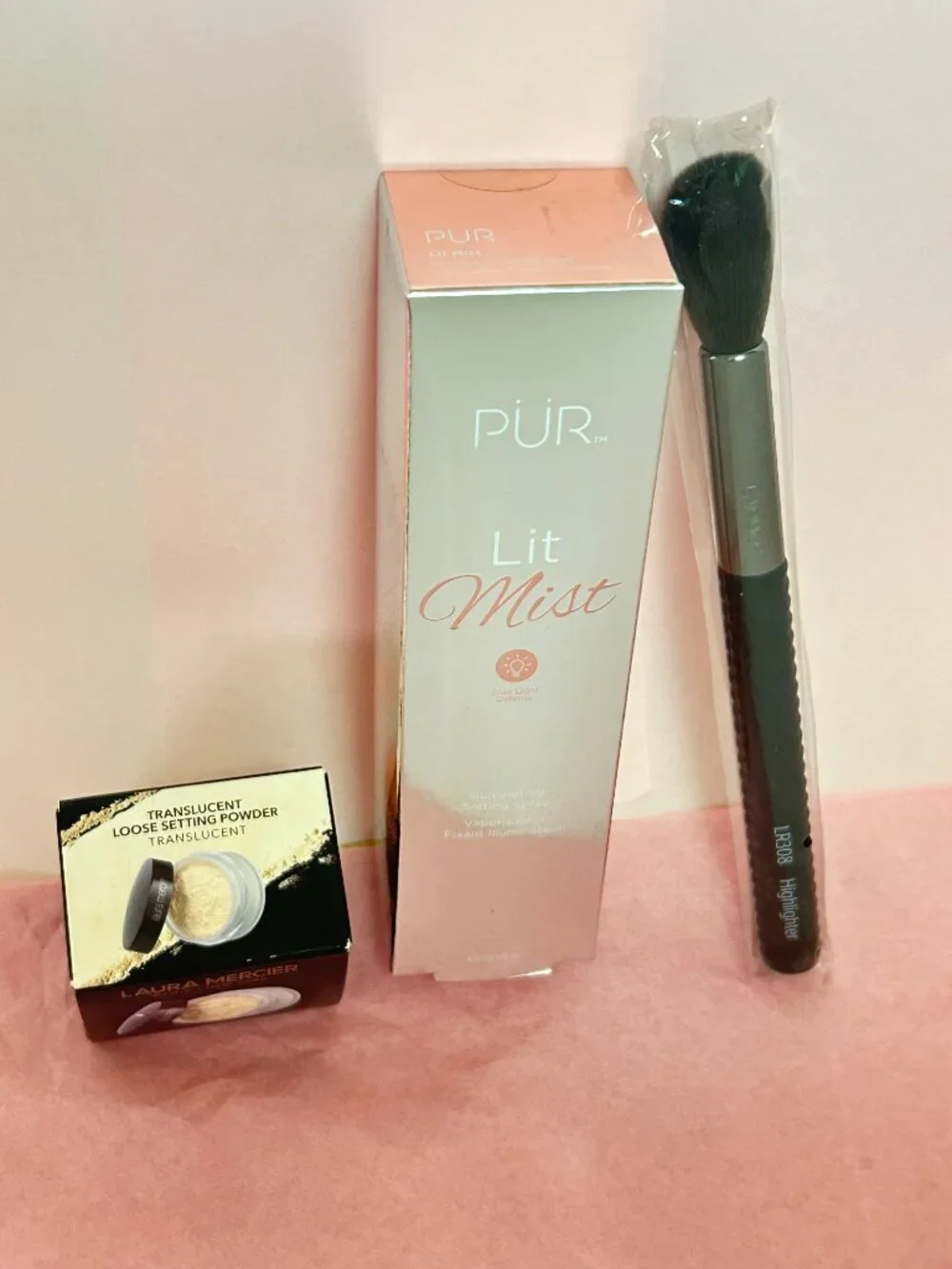 Laura Mercier + PÜR + LARUCE 3-Pc Makeup Setting Trio NWT | $81 Retail